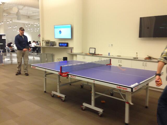 OnSIP employee played ping pong at Pivotal Labs