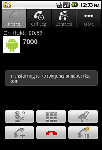 Bria for Android call
