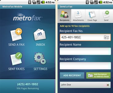 MetroFax mobile MetroFax mobile