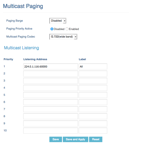Multicast Paging for Grandstream phones Multicast Paging for Grandstream phones