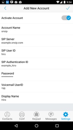 Add New Account to Grandstream Wave Add New Account to Grandstream Wave