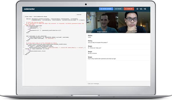 CodeMentor demo CodeMentor demo