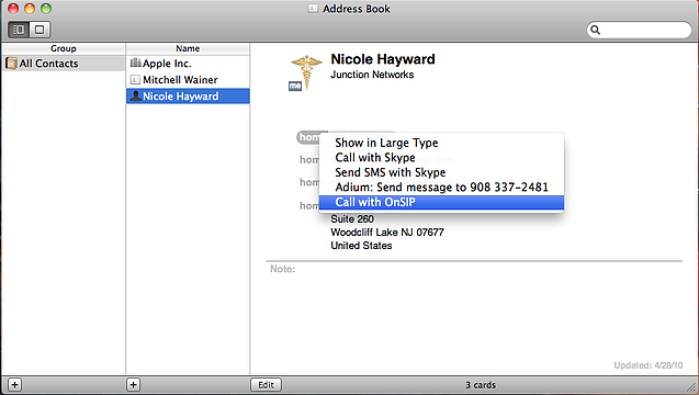 Click to Call with Address Book