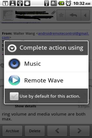 Screenshot of Remote Wave