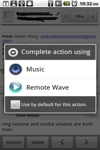 Screenshot of Remote Wave Screenshot of Remote Wave