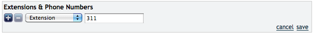 Save the Extension as 311 in the OnSIP Admin Portal