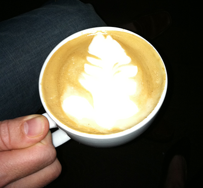 Cappuccino leaf by John Riordan