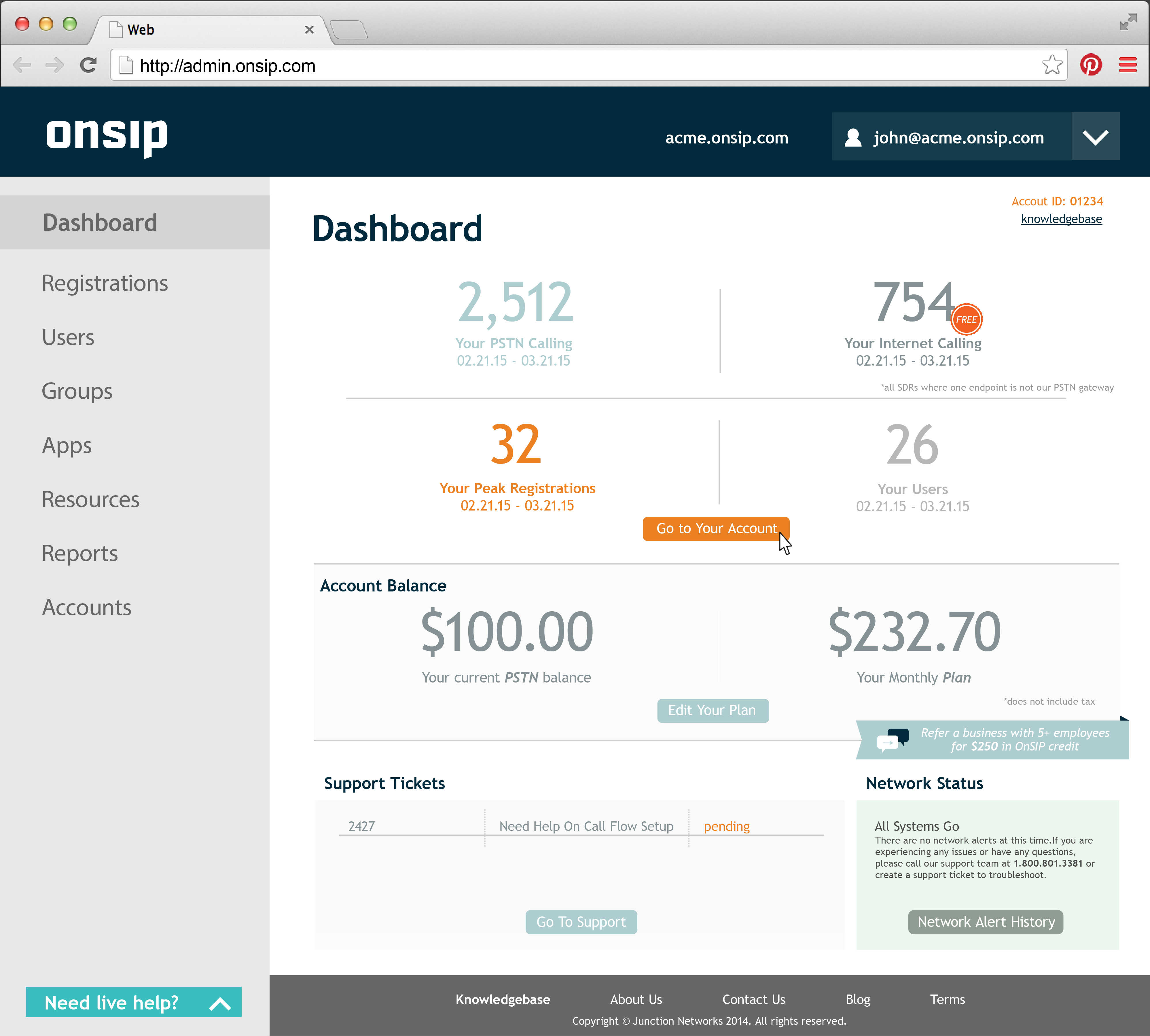 onsip my sip details