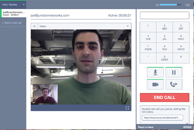 OnSIP InstaPhone video call