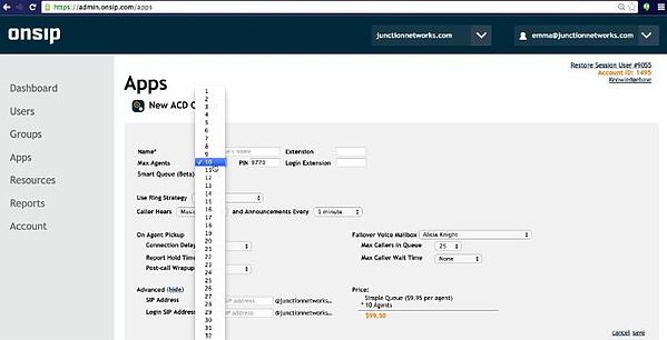 The OnSIP Admin Portal.