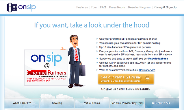 OnSIP web page (old)