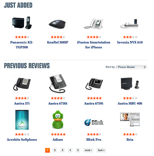 New VoIP Phone Reviews main page