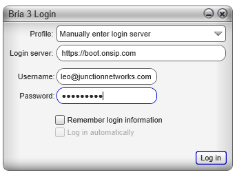 onsip login username