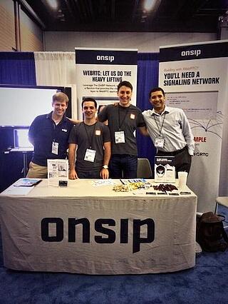 Team OnSIP's booth!