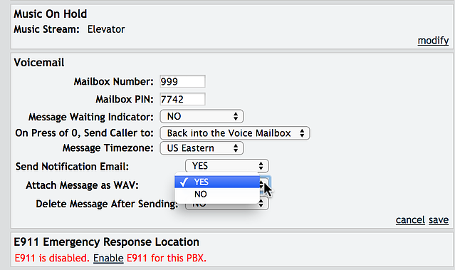 Business Voicemail to Email