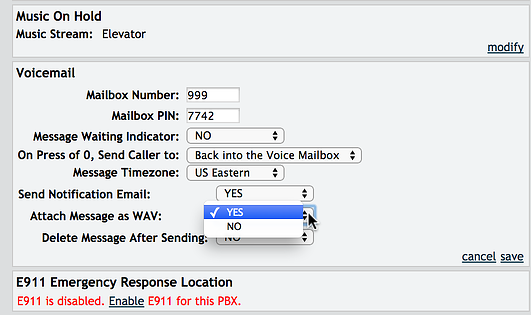 Voicemail to Email