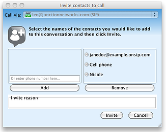Jitsi Invite Contacts