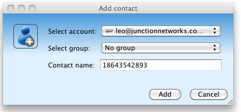 Add Contact Jitsi 