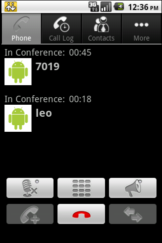Bria for Android call