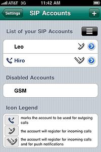 SIP Accounts on Acrobits softphone