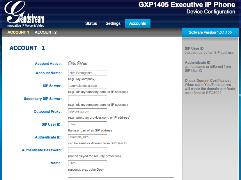 onsip gxp2160