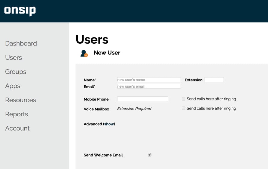 Add new user for the Polycom phone