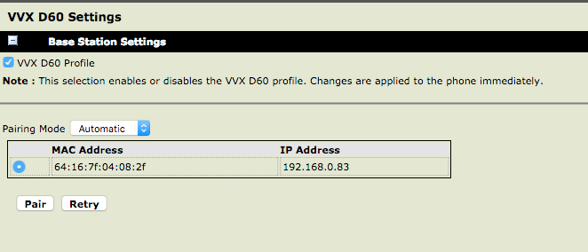 Polycom VVX D60 Base Station Setup