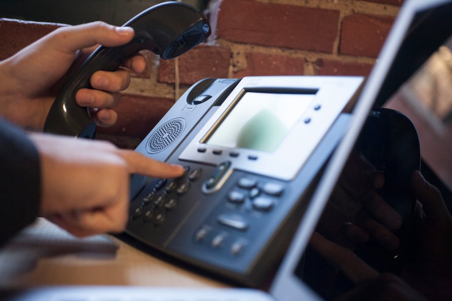 Using a VoIP phone