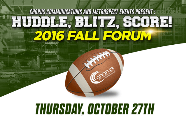 Huddle, Blitz, Score! 2016 Fall Forum