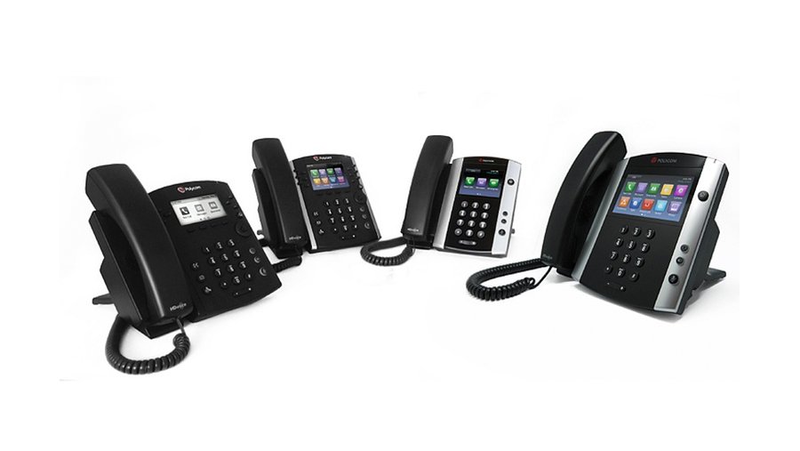 Polycom VVX VoIP phone line.