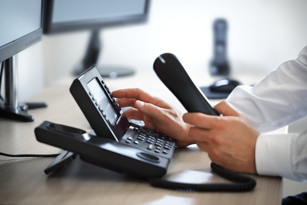 Dialing VoIP Phone in an Office