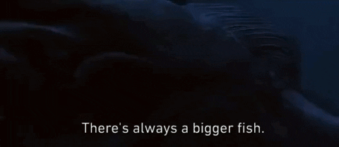 Star Wars gif of the line "There's always a bigger fish."