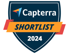 Capterra shortlist award badge 2024