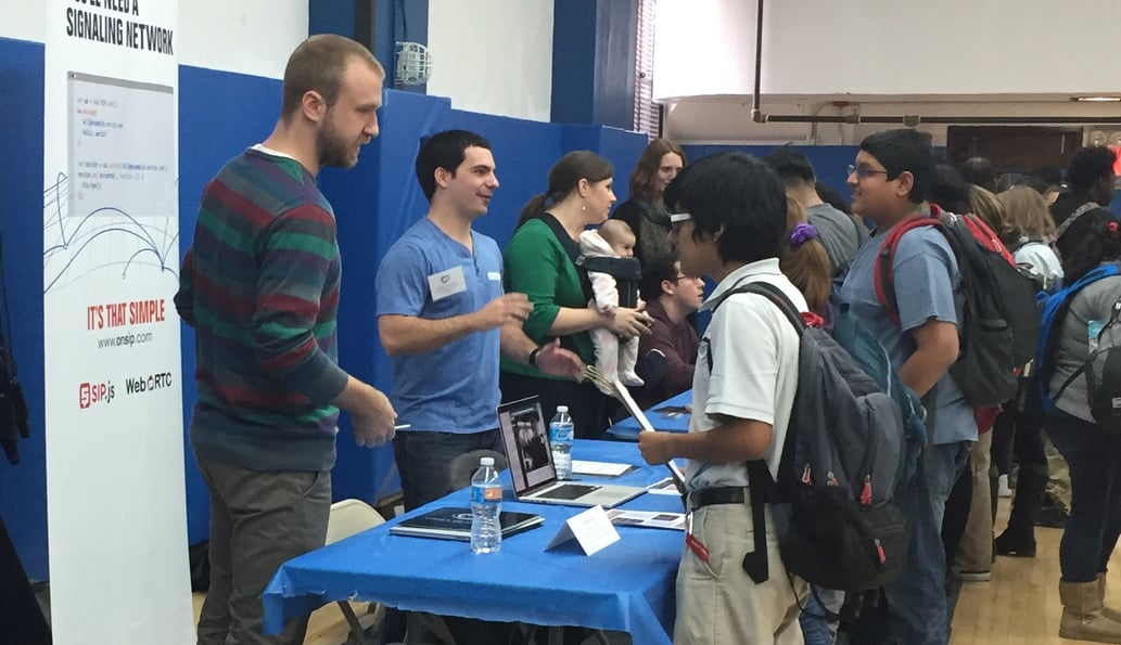 OnSIP Lead Software Engineer Talks With Coney Island Prep's Future