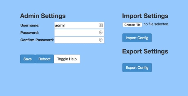 Admin Settings - Cyberdata SIP Paging Server with Bell Scheduler