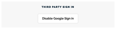 Disable third party log in OnSIP app