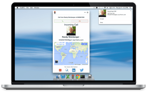 The FireRTC free online phone app