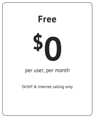 OnSIP's Free Plan