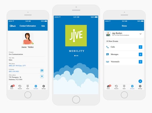 Jive's mobile application.