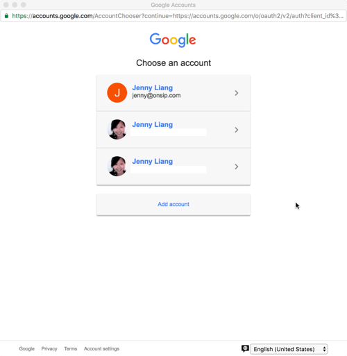 Multiple Google accounts