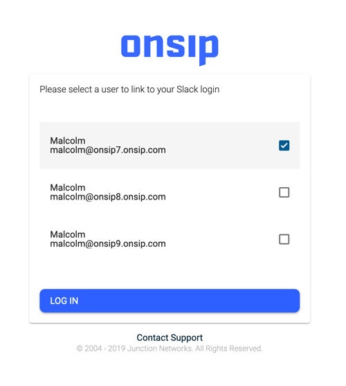 Multiple OnSIP accounts
