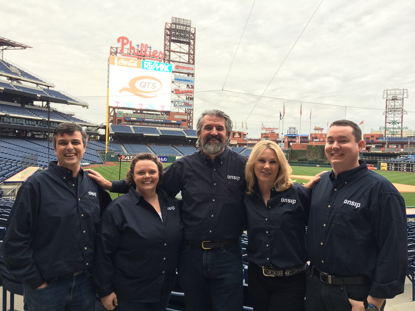 The OnSIP Team: Eden Harvest, Clorece Kulp, Michael Oeth, Helene Kidary, and Chuck Dunne