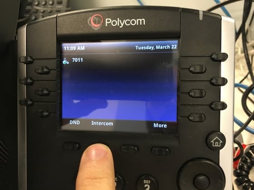 Polycom intercom feature