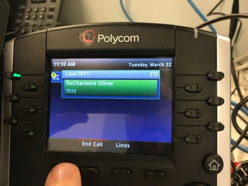 Polycom intercom feature