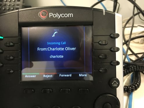 Polycom intercom feature