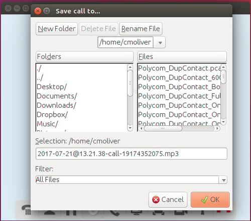 Call recording with Jitsi Desktop for Ubuntu