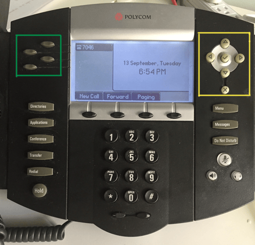 VoIP phone toggle buttons