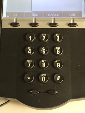VoIP phone keypad