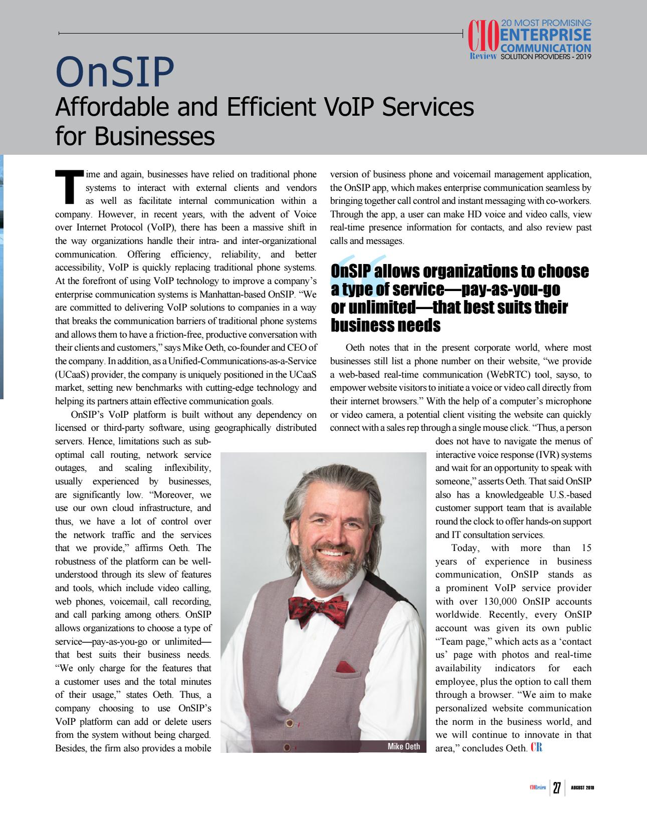 Link to full CIOReview article.