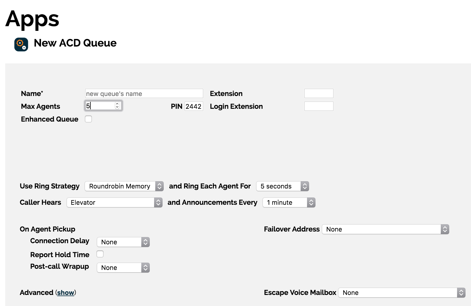 Enhanced Queue admin menu